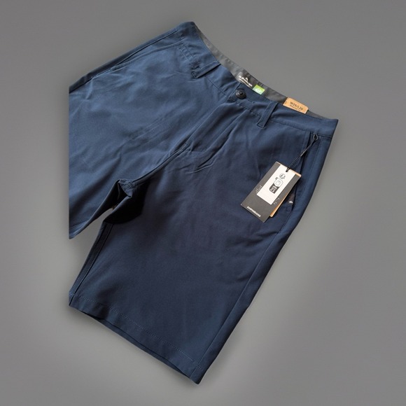 NWT Quicksilver Amphibian Hybrid Walk Shorts Stretch Navy Blue Men's Size 29 - Picture 2 of 7